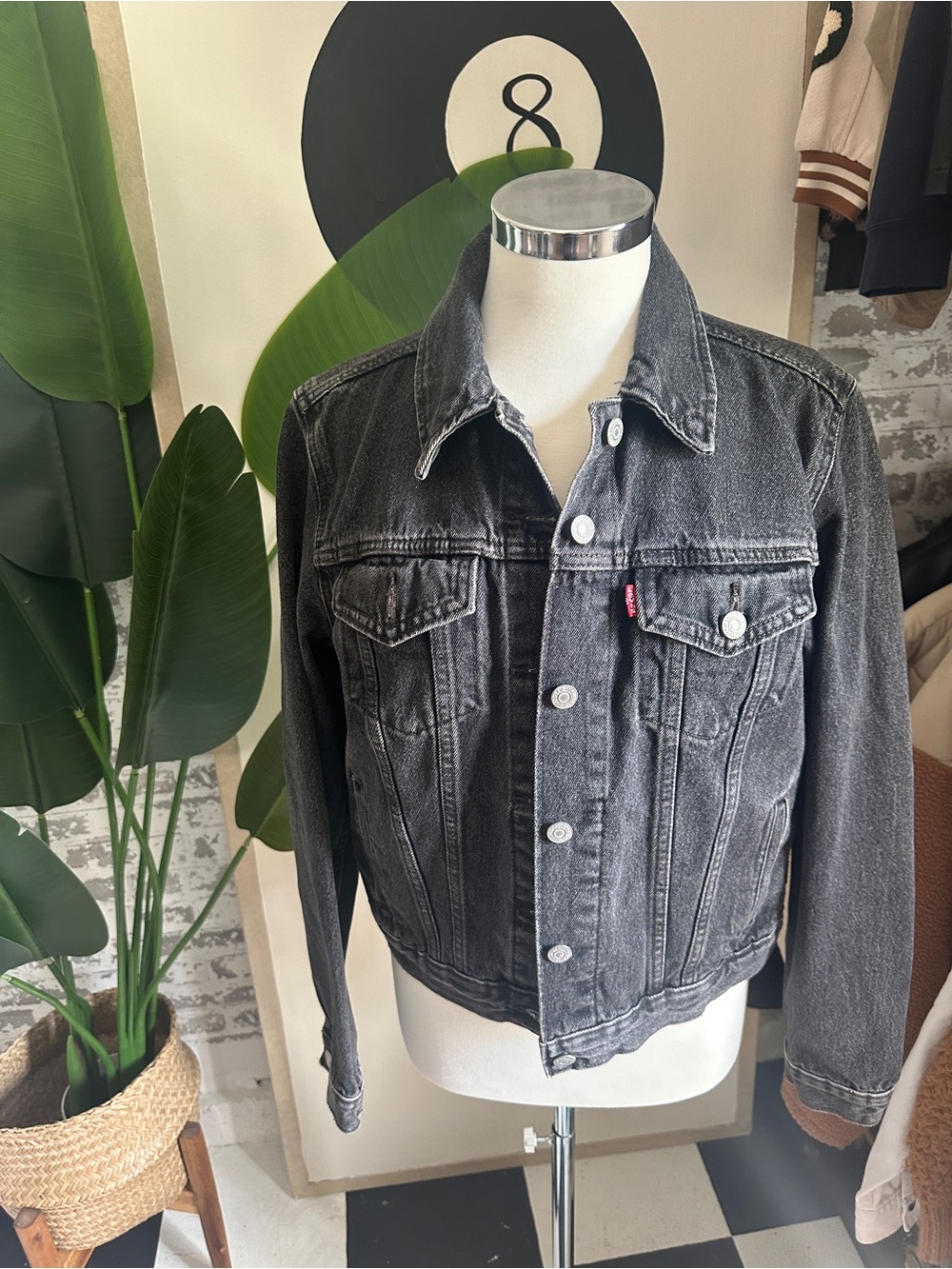 Levi's Black Washed Denim Jacket